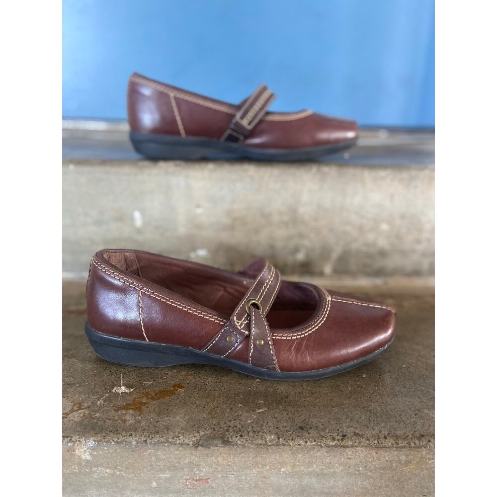 Clarks brown leather Haydn Maize slip on Mary Jane - Picture 2 of 10